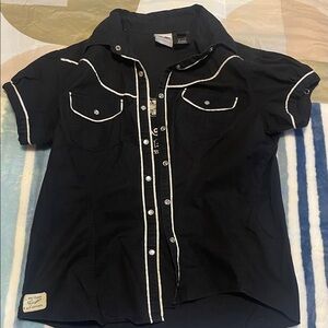 Harley-Davidson Kids Black Button Down Shirt